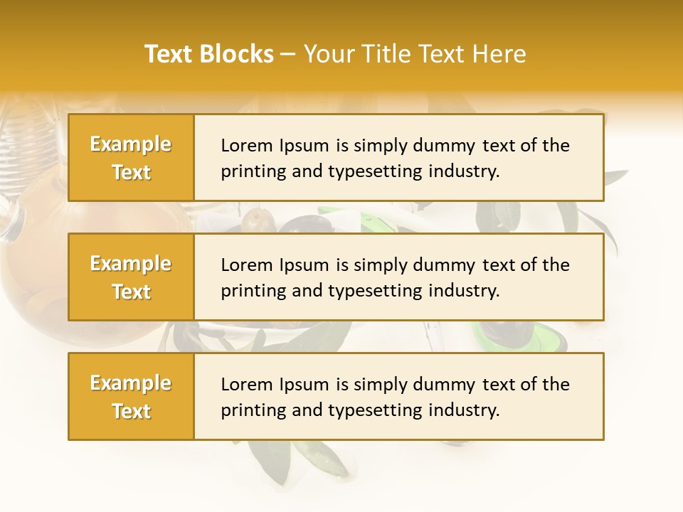 Fruit Glass Olive PowerPoint Template