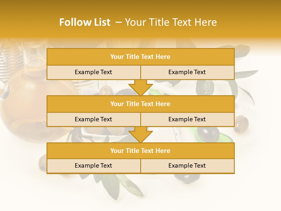 Fruit Glass Olive PowerPoint Template