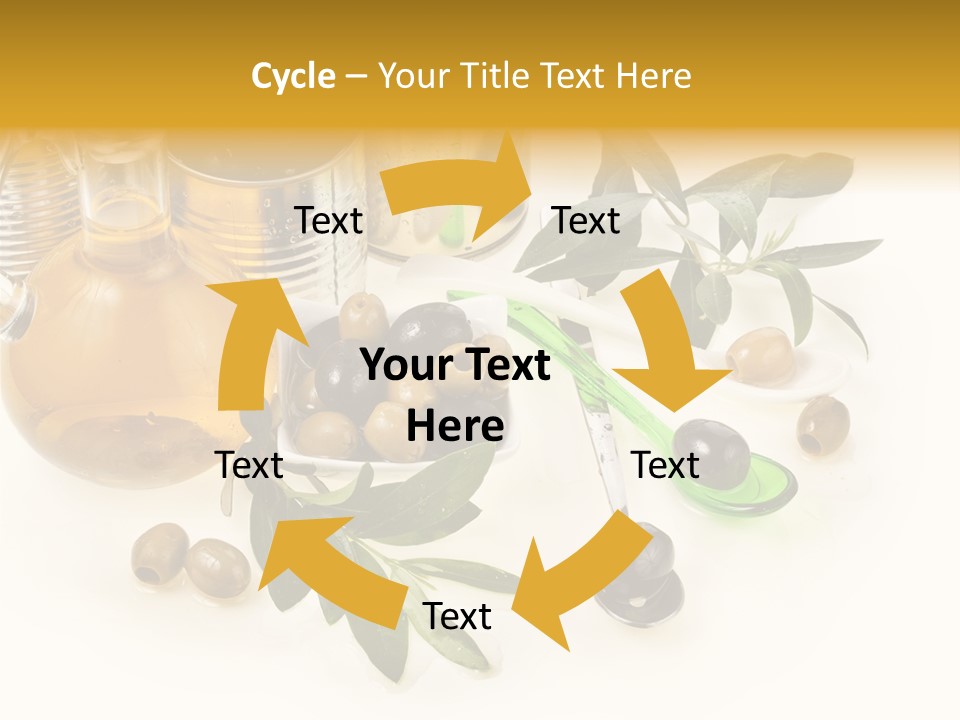 Fruit Glass Olive PowerPoint Template