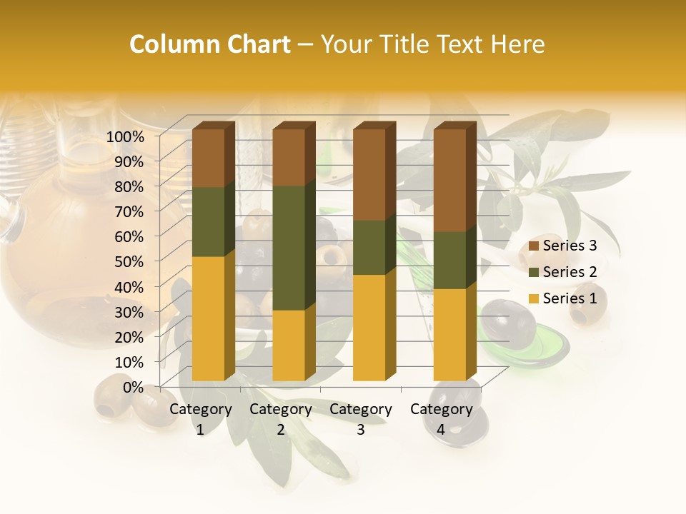 Fruit Glass Olive PowerPoint Template