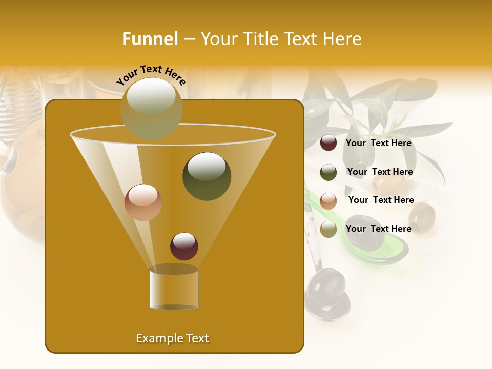 Fruit Glass Olive PowerPoint Template