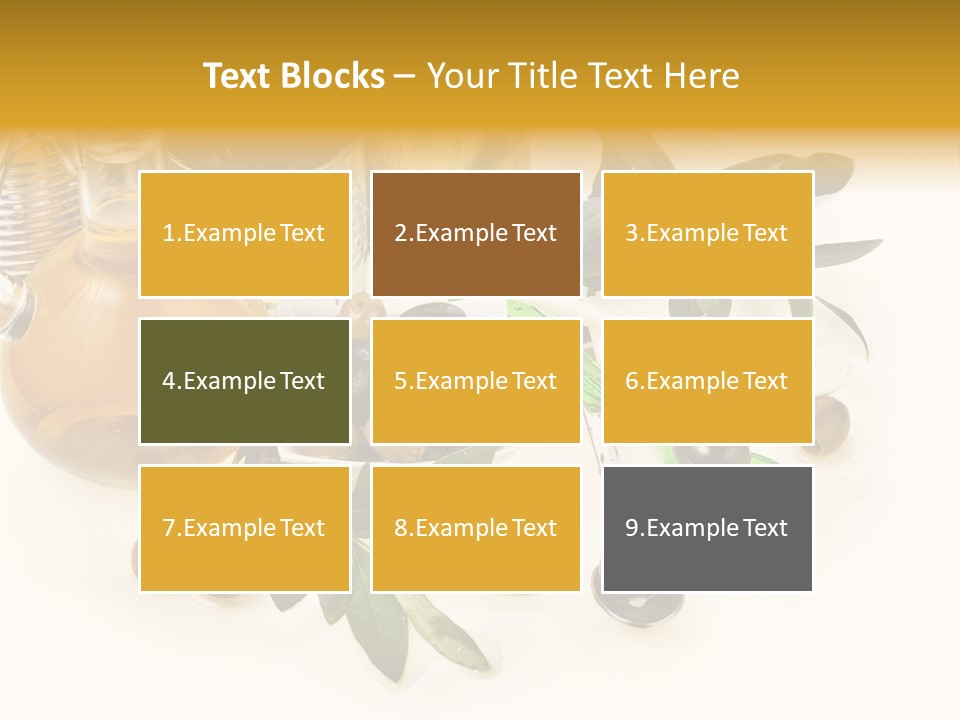 Fruit Glass Olive PowerPoint Template