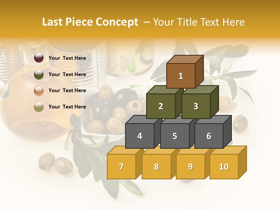 Fruit Glass Olive PowerPoint Template
