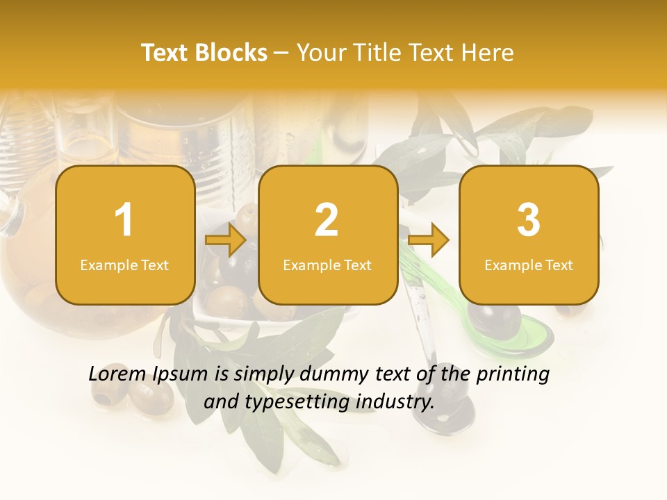 Fruit Glass Olive PowerPoint Template