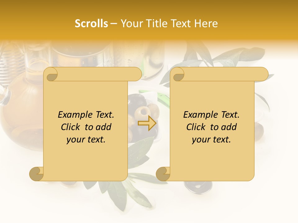 Fruit Glass Olive PowerPoint Template