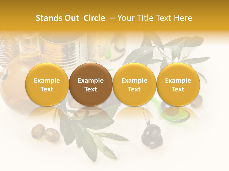 Fruit Glass Olive PowerPoint Template