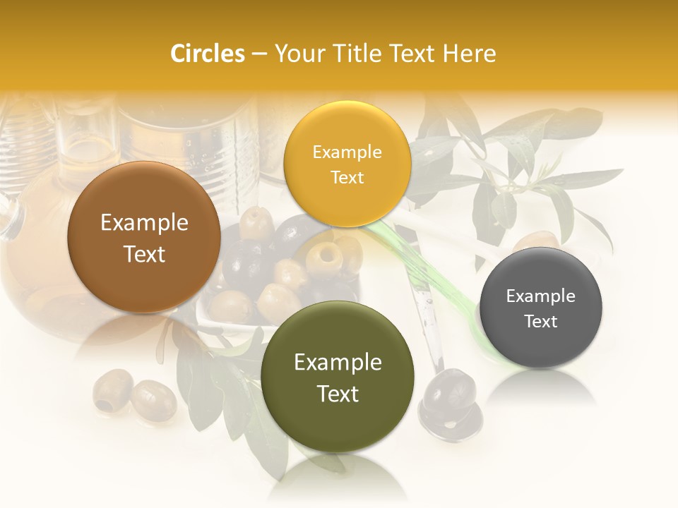 Fruit Glass Olive PowerPoint Template