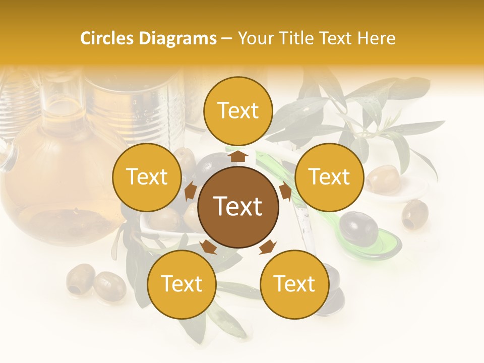 Fruit Glass Olive PowerPoint Template