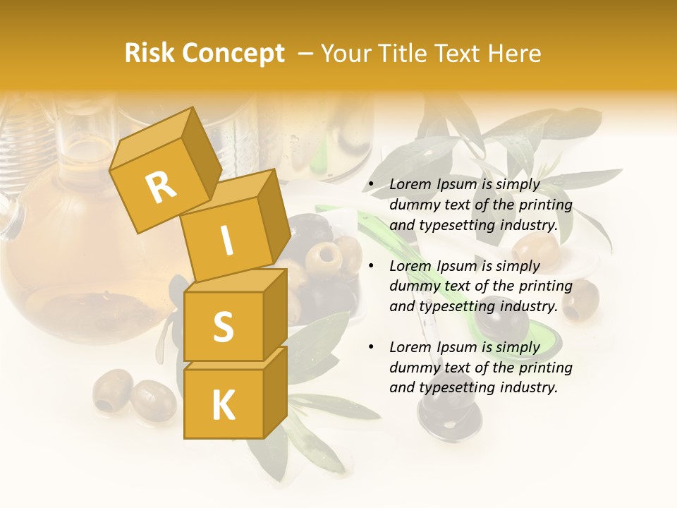 Fruit Glass Olive PowerPoint Template