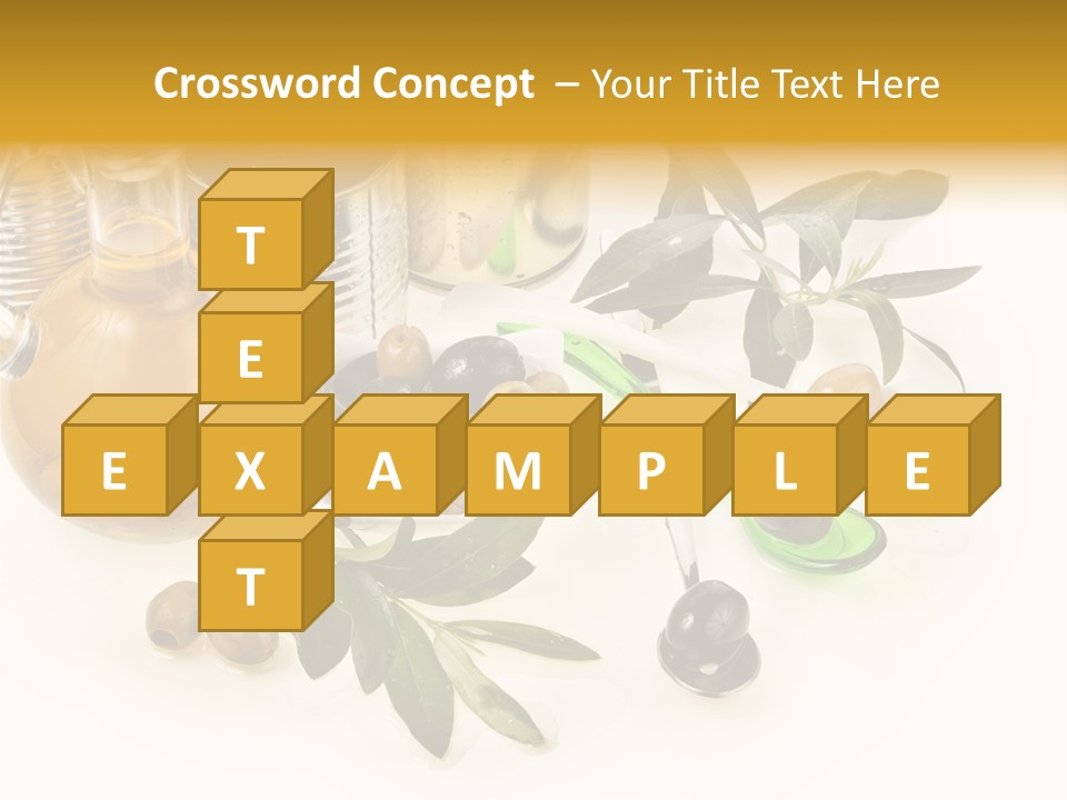 Fruit Glass Olive PowerPoint Template