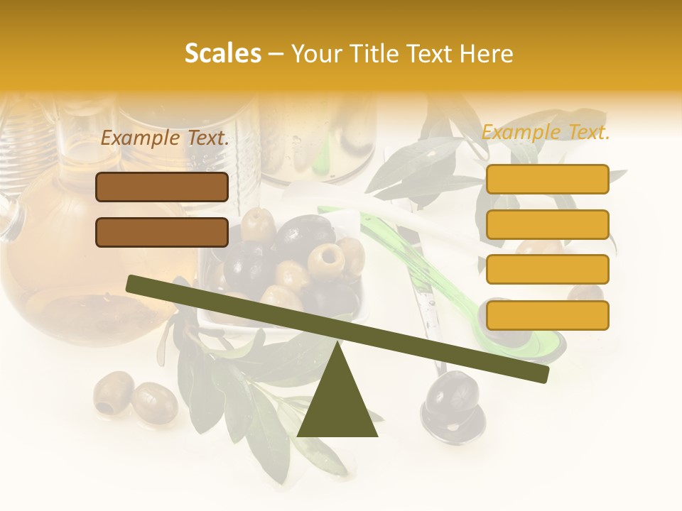 Fruit Glass Olive PowerPoint Template