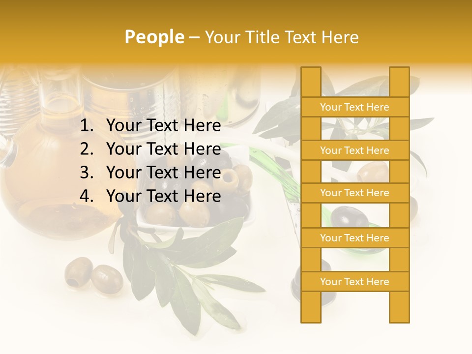 Fruit Glass Olive PowerPoint Template