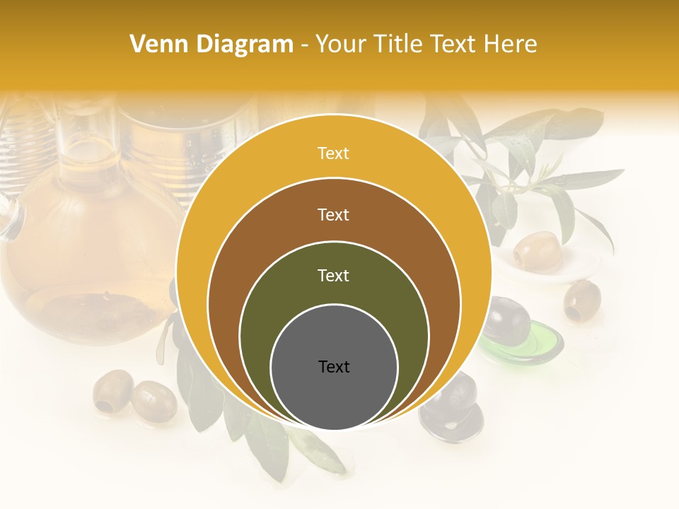 Fruit Glass Olive PowerPoint Template