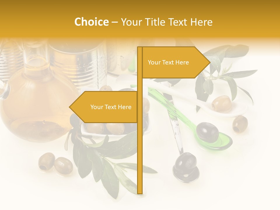 Fruit Glass Olive PowerPoint Template