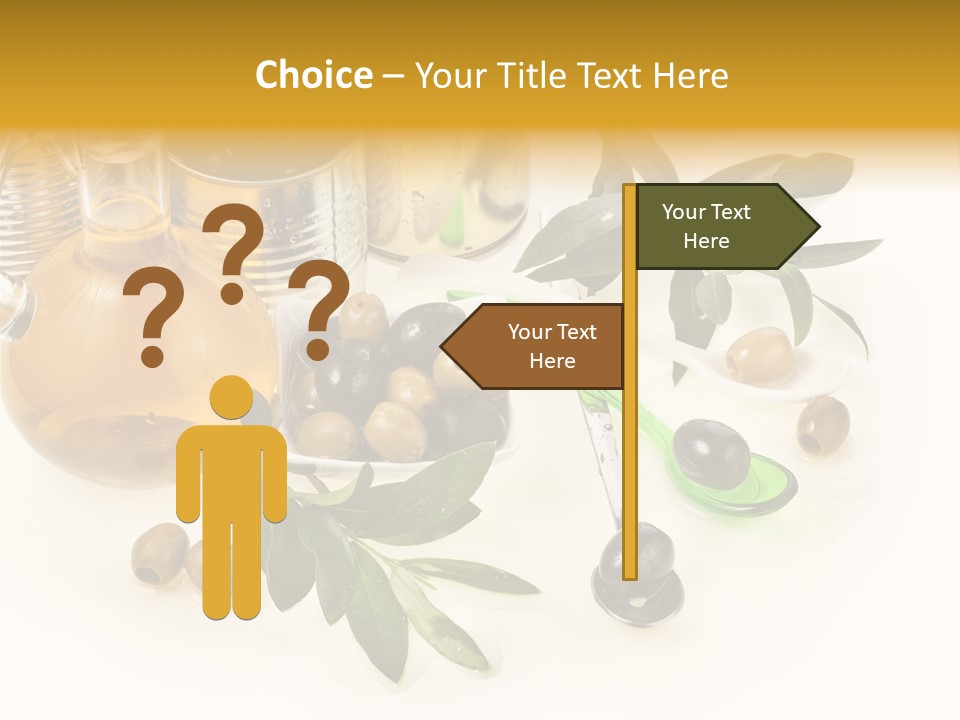 Fruit Glass Olive PowerPoint Template