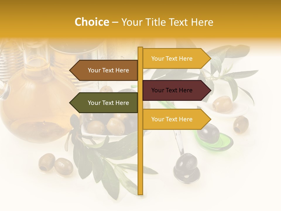 Fruit Glass Olive PowerPoint Template