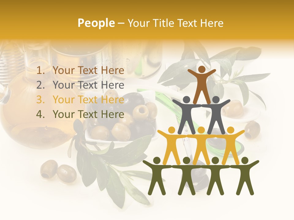 Fruit Glass Olive PowerPoint Template