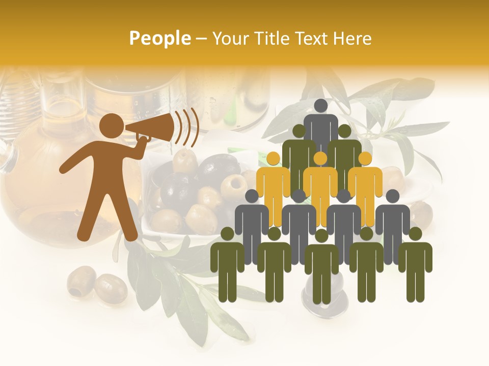 Fruit Glass Olive PowerPoint Template