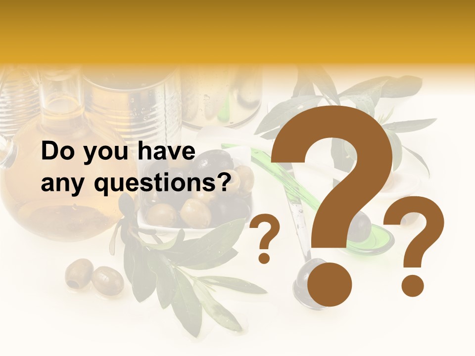 Fruit Glass Olive PowerPoint Template