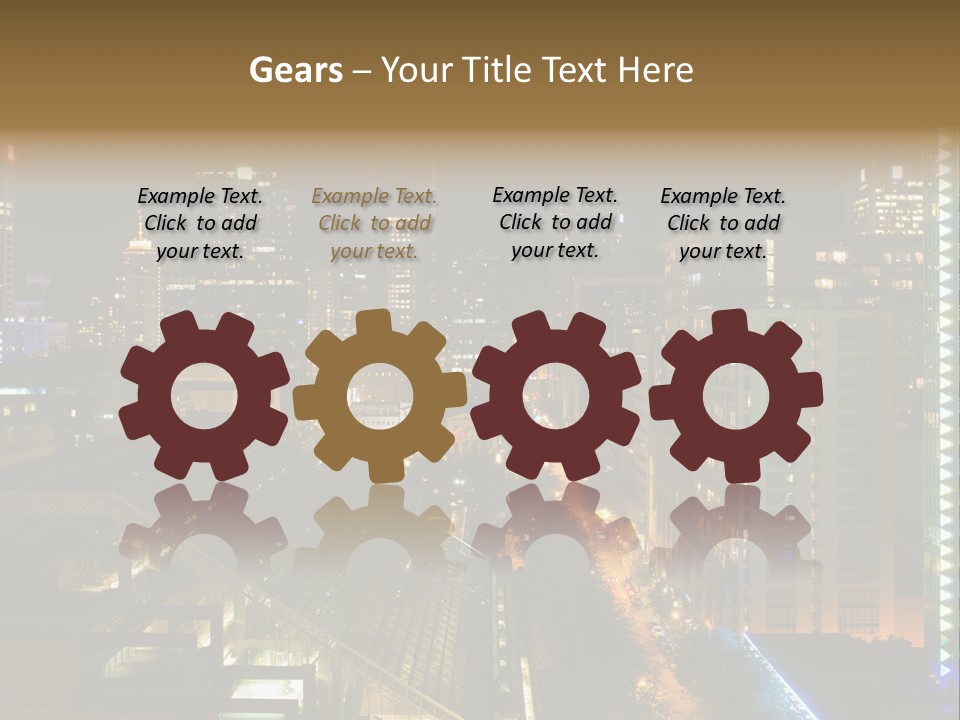 Courts Columbia Law PowerPoint Template