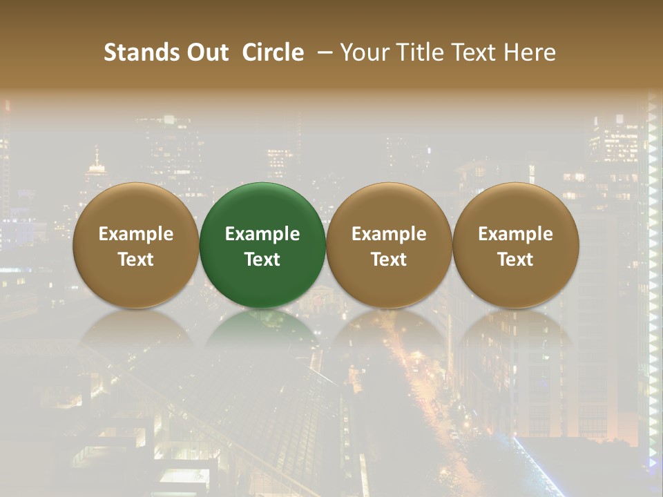 Courts Columbia Law PowerPoint Template