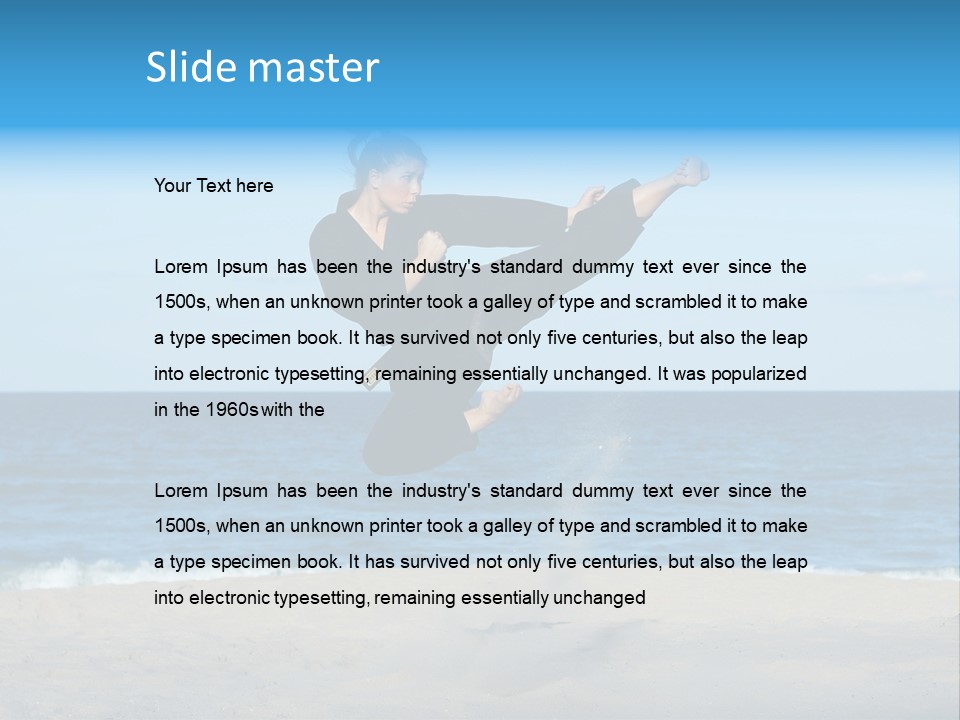 Beach Physical Songahm PowerPoint Template