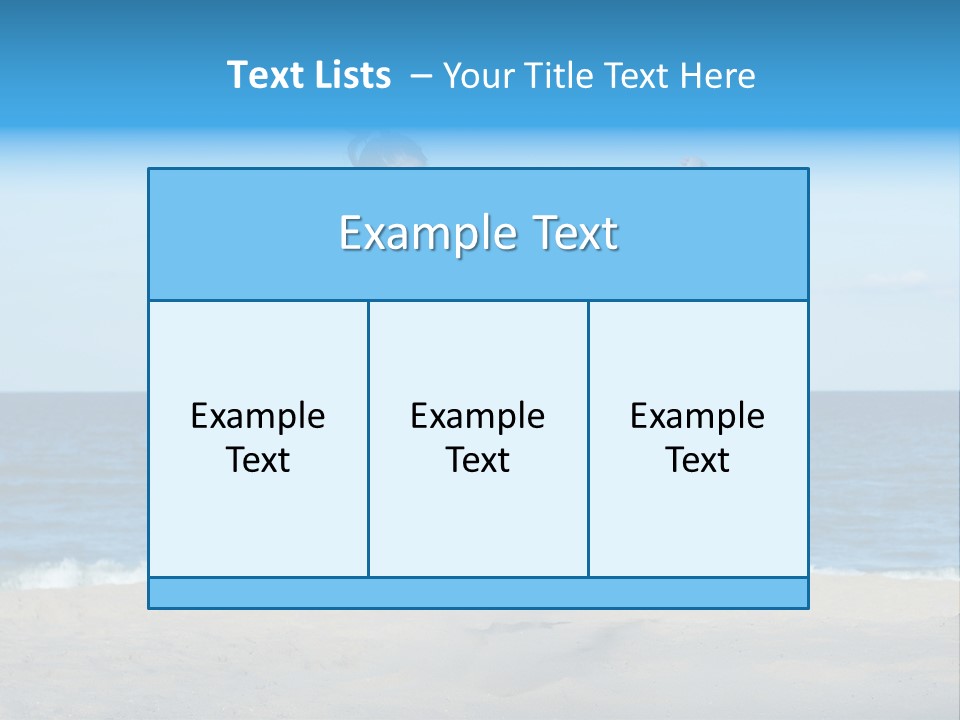 Beach Physical Songahm PowerPoint Template