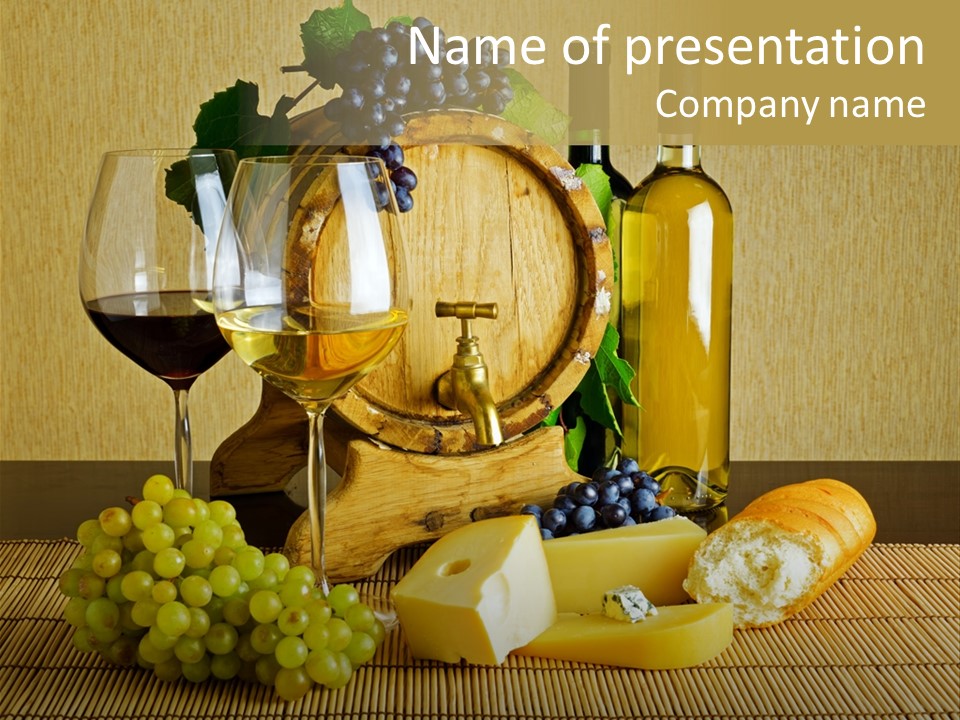 Beverage Luxury Yellow PowerPoint Template