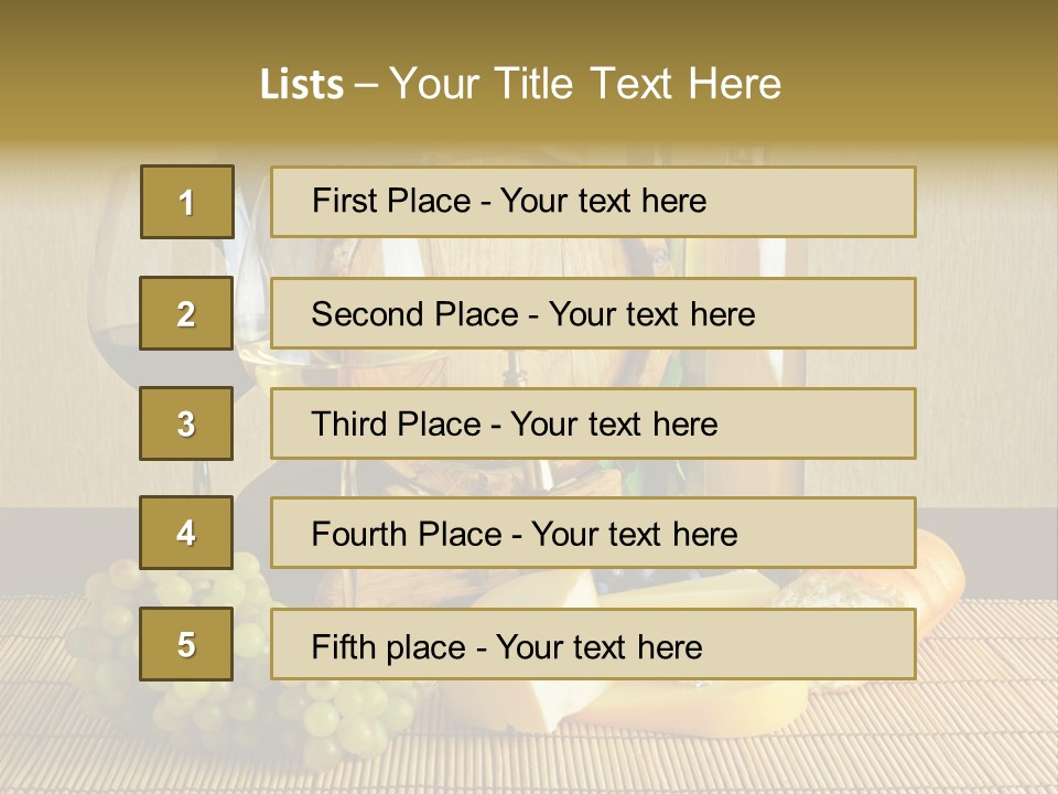 Beverage Luxury Yellow PowerPoint Template