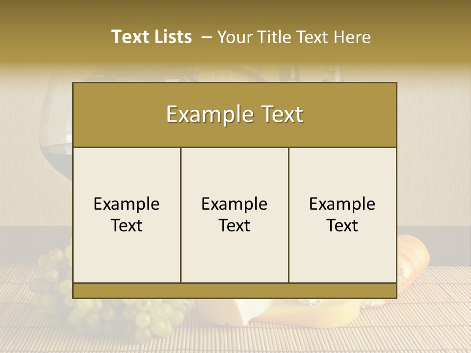 Beverage Luxury Yellow PowerPoint Template