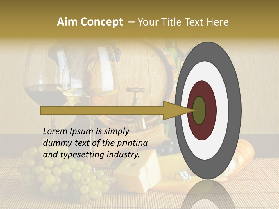 Beverage Luxury Yellow PowerPoint Template