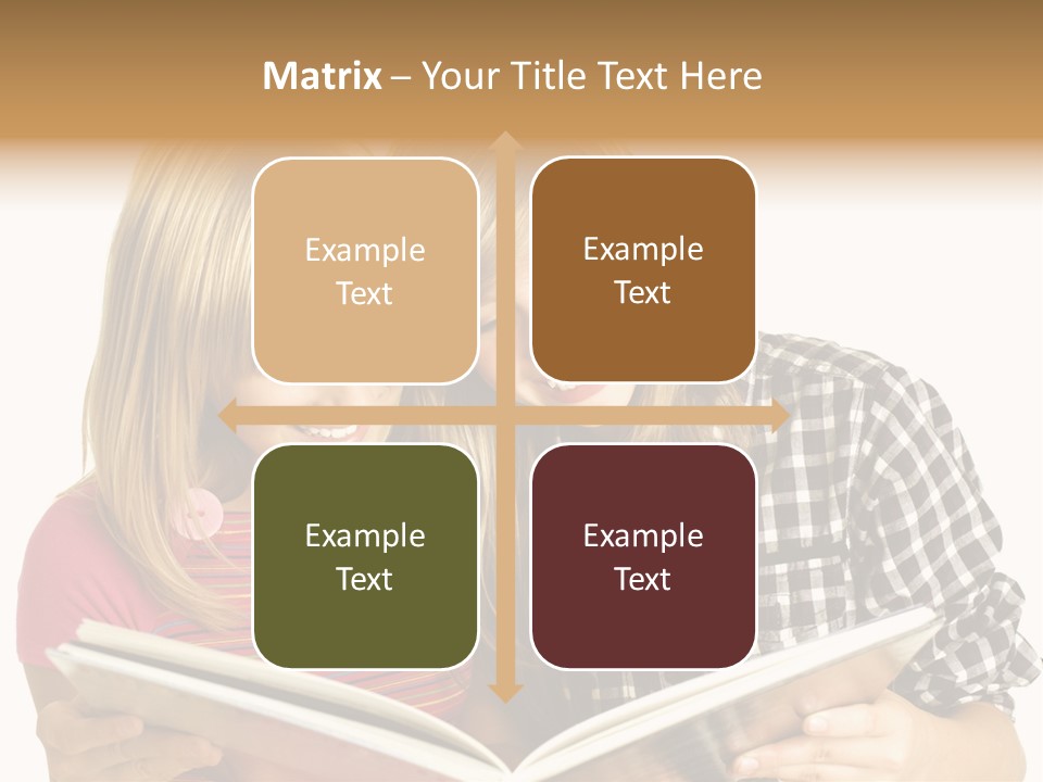 Girl Female Copyspace PowerPoint Template