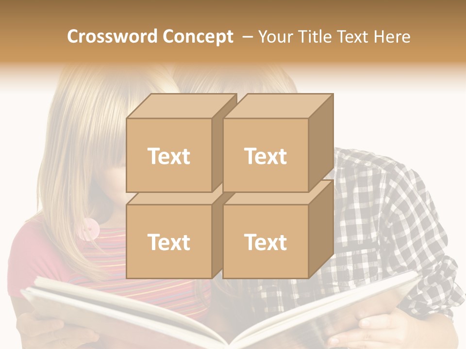 Girl Female Copyspace PowerPoint Template