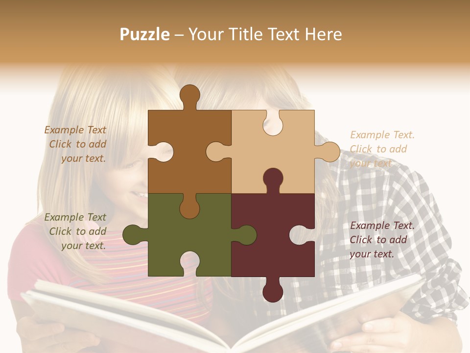 Girl Female Copyspace PowerPoint Template