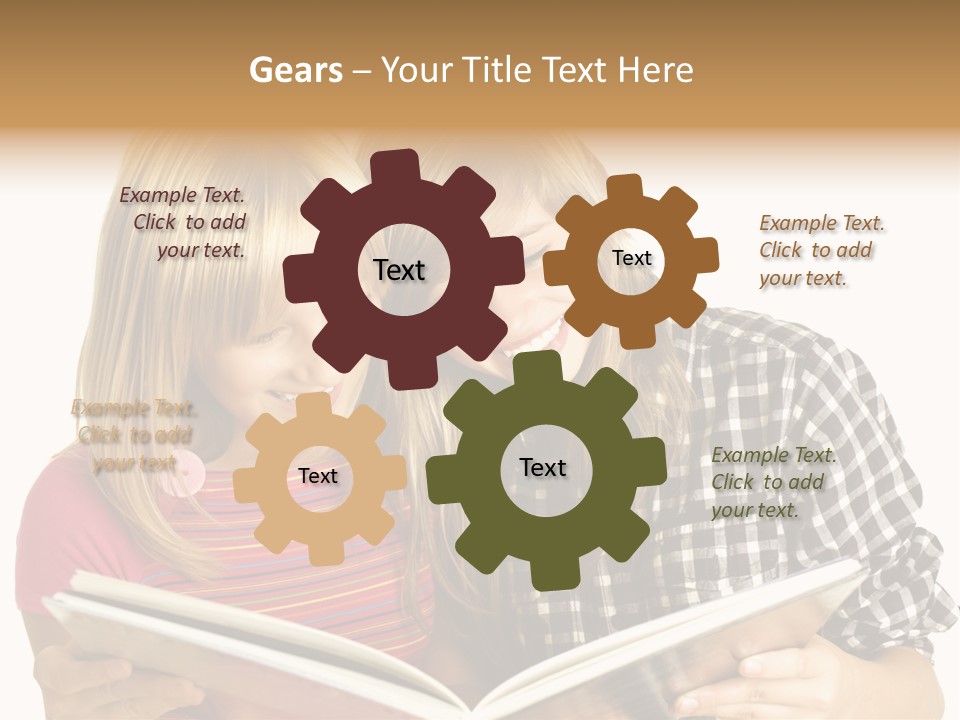 Girl Female Copyspace PowerPoint Template