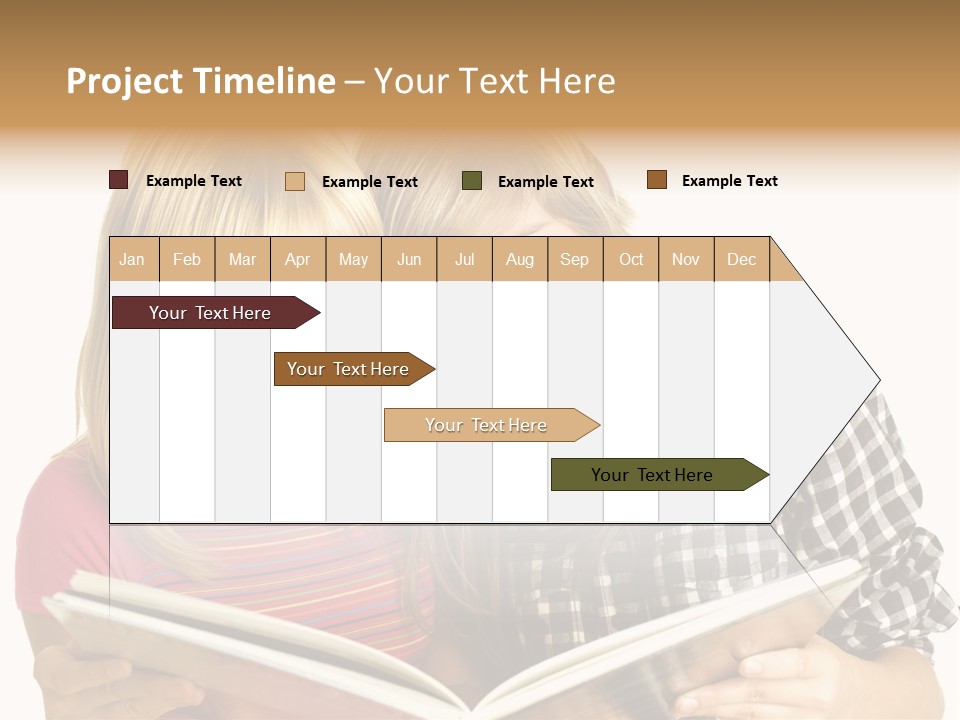 Girl Female Copyspace PowerPoint Template