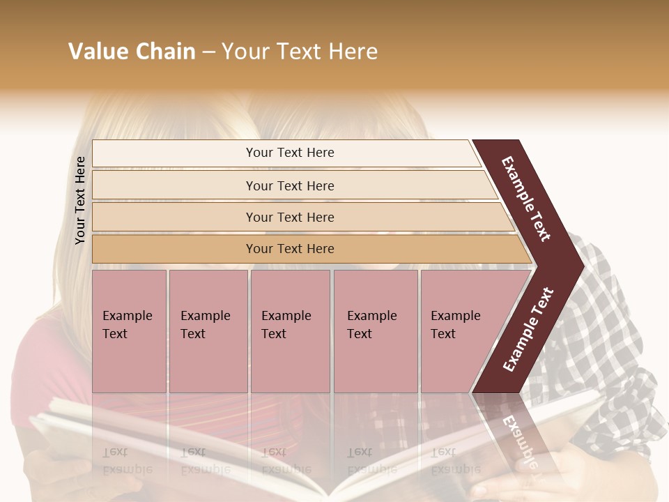 Girl Female Copyspace PowerPoint Template