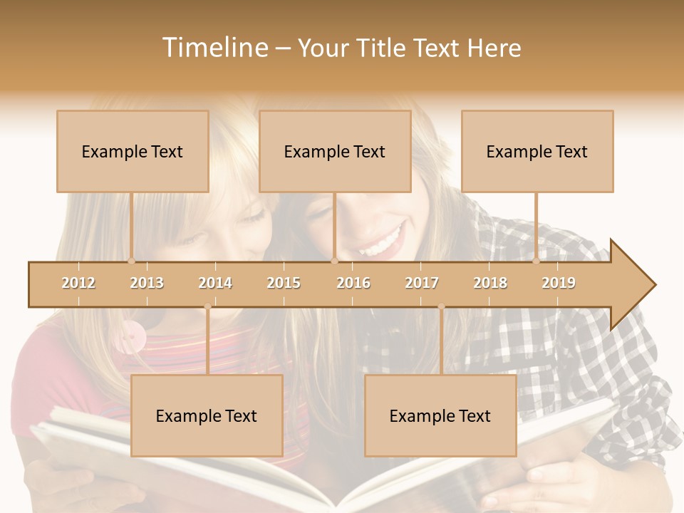 Girl Female Copyspace PowerPoint Template
