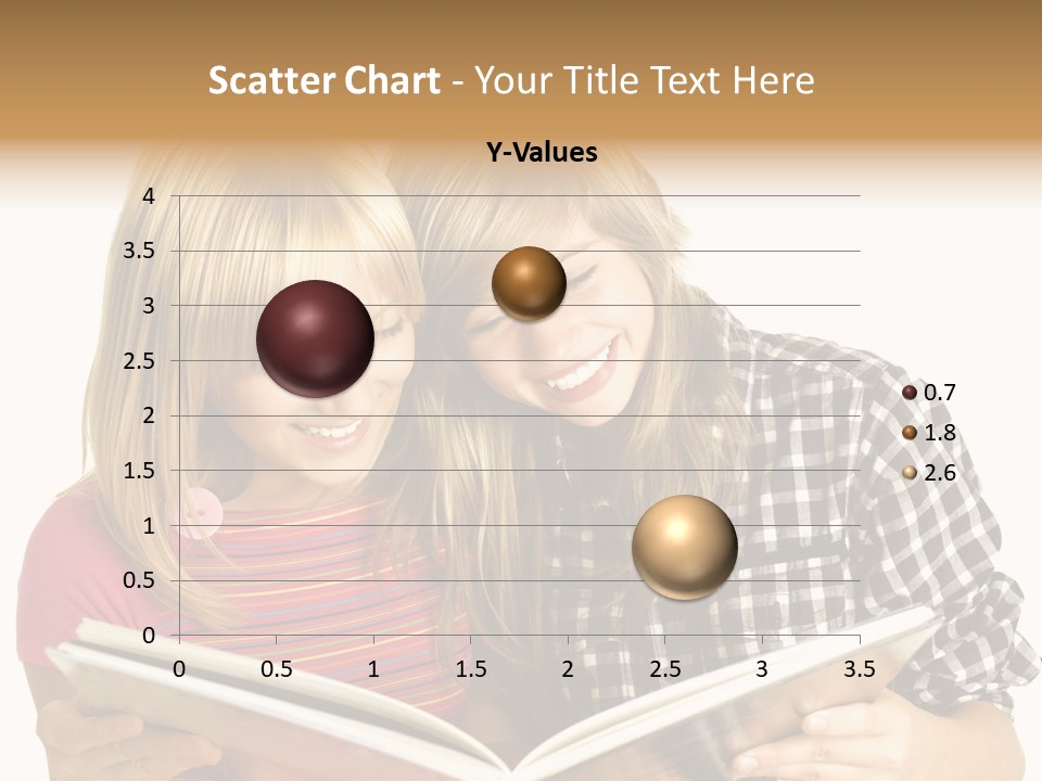 Girl Female Copyspace PowerPoint Template