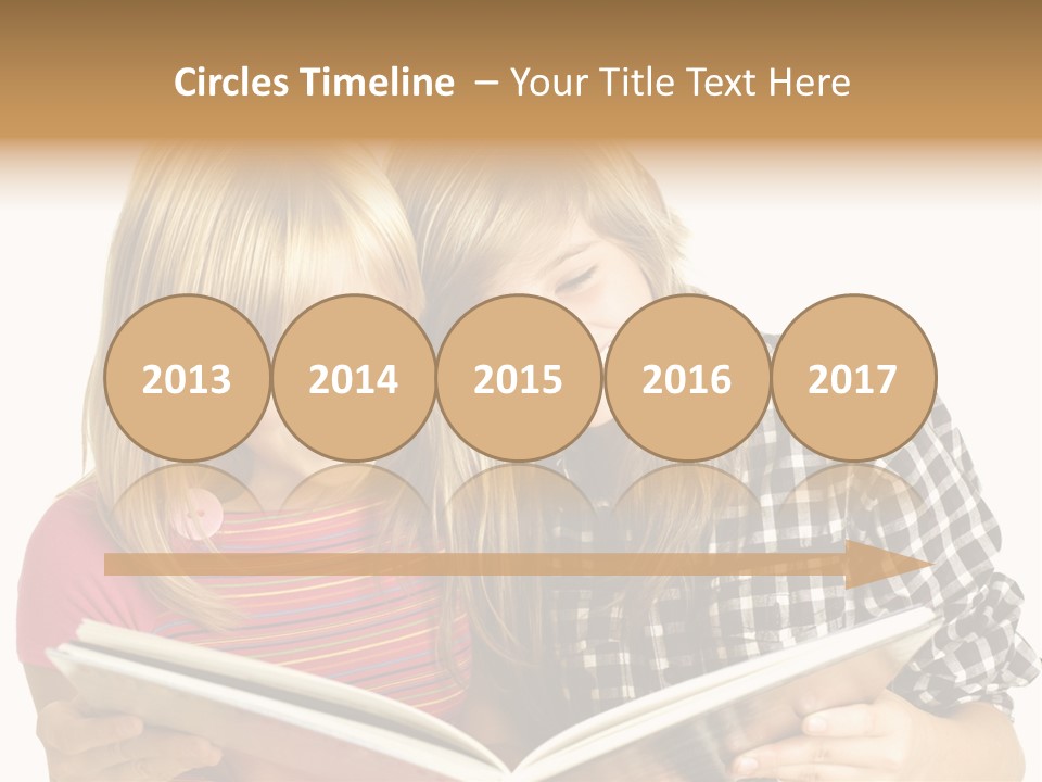 Girl Female Copyspace PowerPoint Template