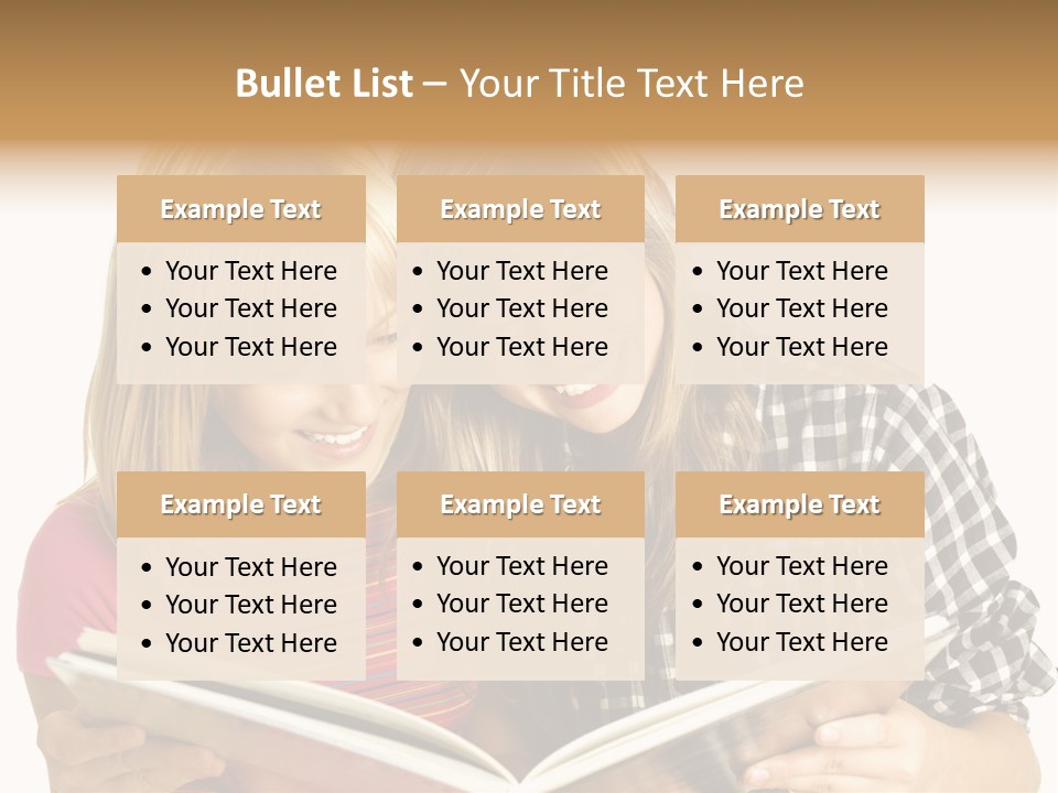 Girl Female Copyspace PowerPoint Template