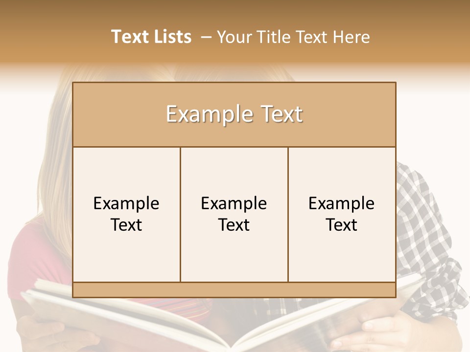 Girl Female Copyspace PowerPoint Template