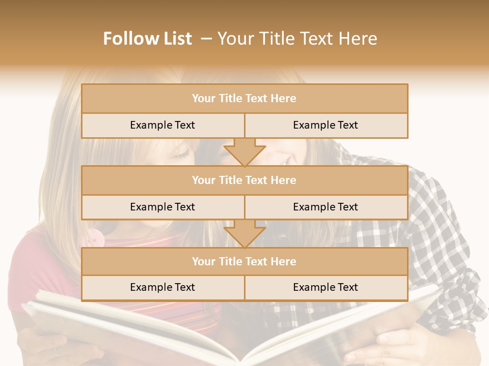 Girl Female Copyspace PowerPoint Template
