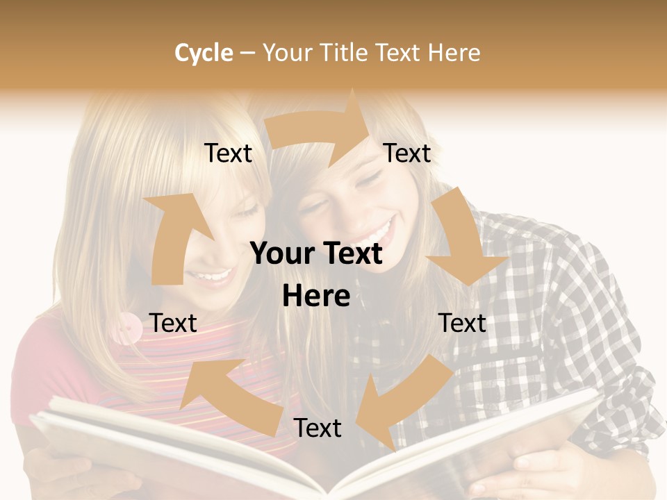 Girl Female Copyspace PowerPoint Template