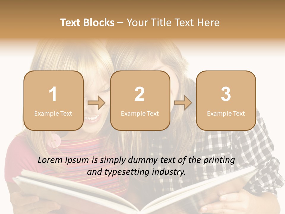 Girl Female Copyspace PowerPoint Template