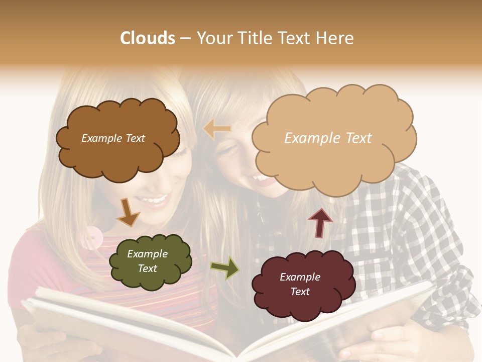 Girl Female Copyspace PowerPoint Template