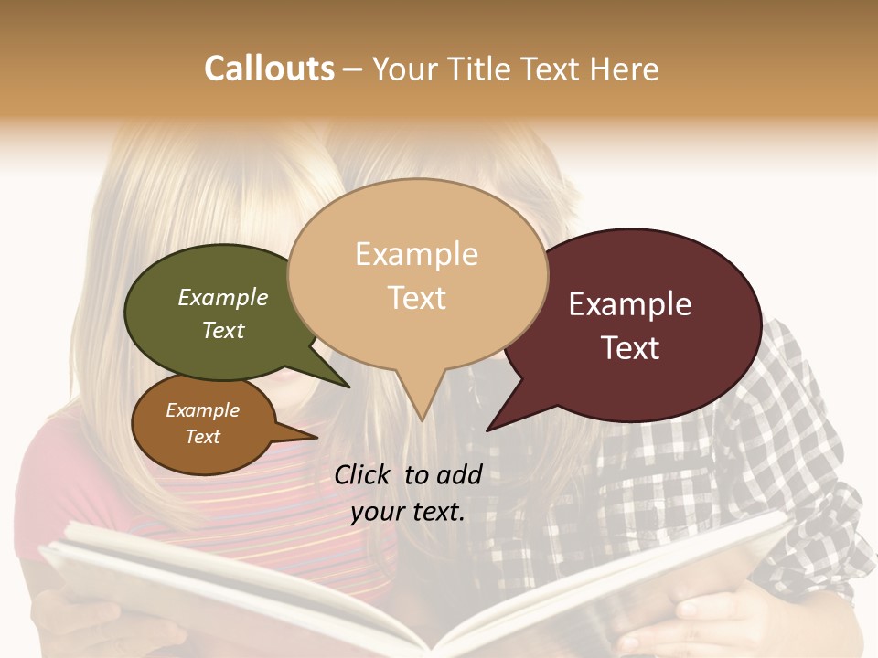 Girl Female Copyspace PowerPoint Template