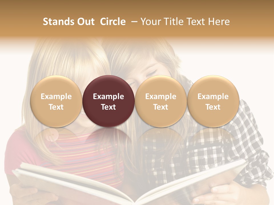 Girl Female Copyspace PowerPoint Template