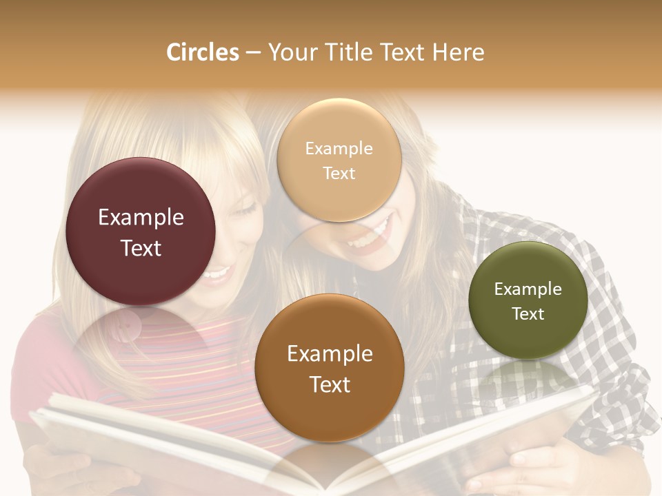 Girl Female Copyspace PowerPoint Template