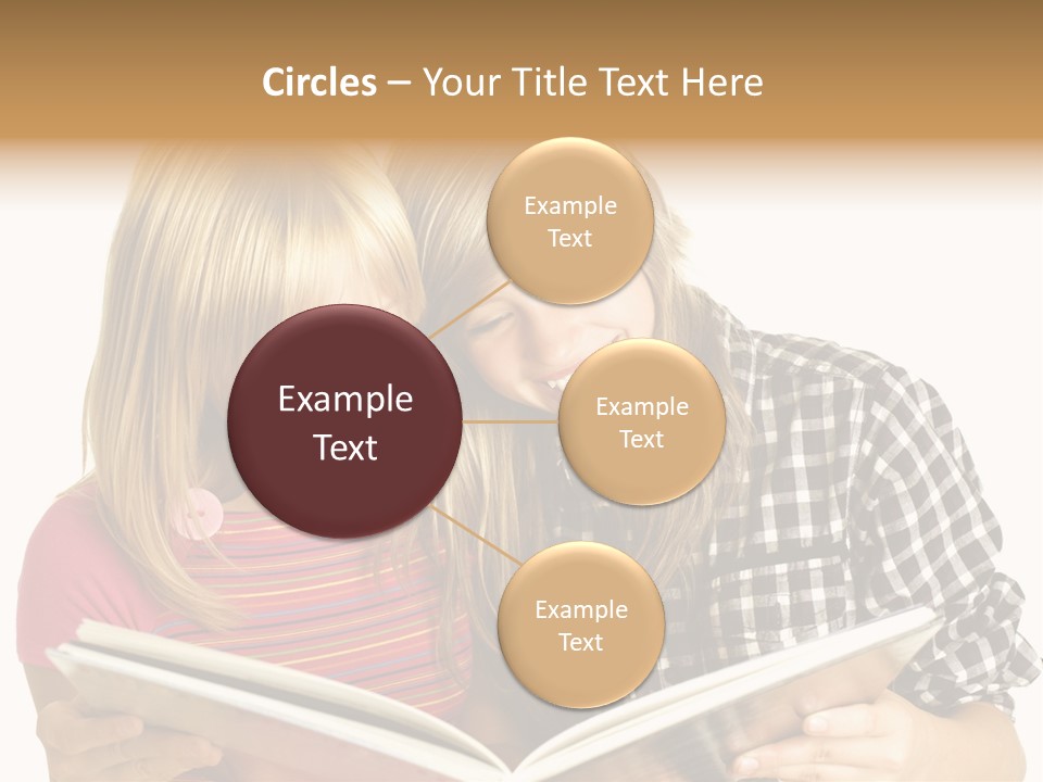 Girl Female Copyspace PowerPoint Template